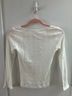 DÔEN 100% Cotton White Long Sleeve Top Size XS - photo 4