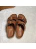 Birkenstock Brown Gold Sandals Size EU 39 - photo 4