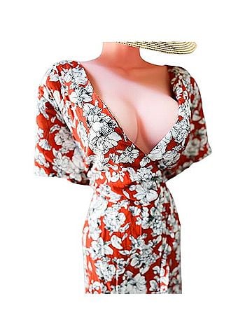 Roolee Sunset Blooms &amp; Desert Daydreams storybook romance Wrap Maxi Dress Casual Dress (view 2)