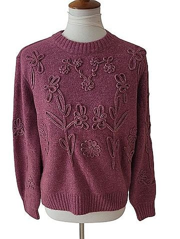 Philosophy Embroidered Floral Sweater Casual Sweaters (view 1)