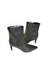 Nine West Solid Black Silver Ankle Boots Size 7 1/2 - photo 1