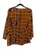 Van Heusen 100% Polyester Floral Brown Multi Color Long Sleeve Blouse Size L - photo 2