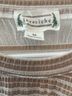 LoveRiche Stripes White Brown Long Sleeve Top Size M - photo 3
