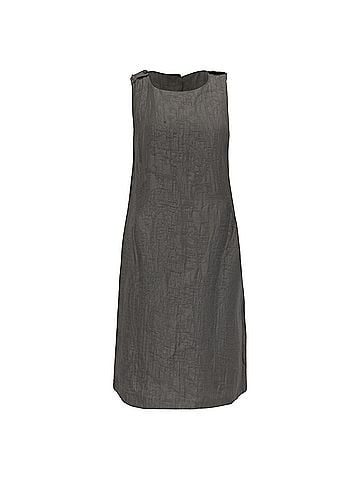 Giorgio Armani Armani Collezioni Knee Length Dress in Grey Cotton (view 1)