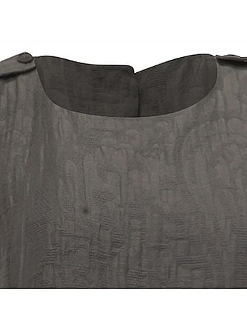Giorgio Armani Armani Collezioni Knee Length Dress in Grey Cotton (view 2)