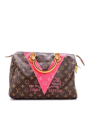Louis Vuitton Speedy Handbag Limited Edition V Monogram Canvas 30 (view 1)