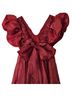 Aje. 100% Polyester 100% Cotton Solid Burgundy Cocktail Dress Size 4 - photo 12