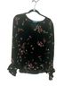 CeCe 100% Polyester Floral Black Pink Long Sleeve T-Shirt Size L - photo 1