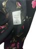 CeCe 100% Polyester Floral Black Pink Long Sleeve T-Shirt Size L - photo 4
