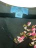 CeCe 100% Polyester Floral Black Pink Long Sleeve T-Shirt Size L - photo 3