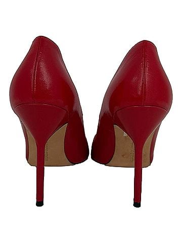 Manolo Blahnik Manolo Blahnik BB 105 Heeled Pumps in Red Leather (view 2)