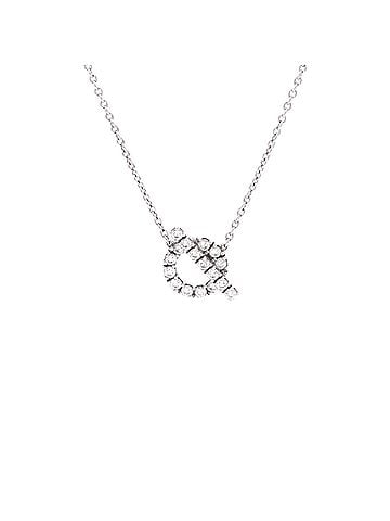 Hermès Finesse Pendant Necklace 18K White Gold and Diamonds (view 1)