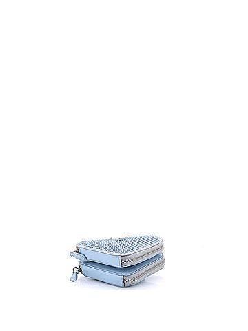 Prada Triangle Double Pouch Crossbody Crystal Embellished Satin Mini (view 2)