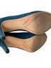 Halogen 100% Suede Solid Blue Green Heels Size 8 - photo 10
