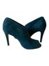 Halogen 100% Suede Solid Blue Green Heels Size 8 - photo 11