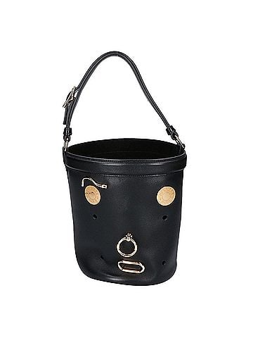 Hermès HERMES Tadelakt Sac Mainjoir Play Bucket Bag Handbag, Black with Gold Hardware, Excellent Condition, Women's. (view 1)
