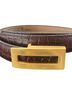 USA Classics 100% Leather Animal Print Brown Belt One size - photo 1