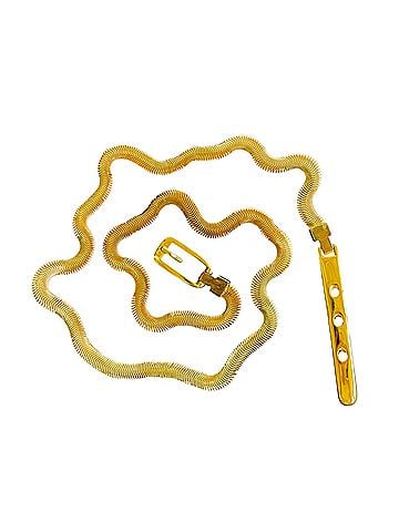 Anne Klein Slinky Gold Snake Chain Belt Belt (view 2)