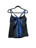 Lands' End Floral Blue Black Swimsuit Top Size 1X - photo 3