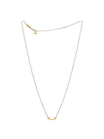 Tiffany & Co. T Smile Pendant Necklace 18K Yellow Gold Mini (view 2)