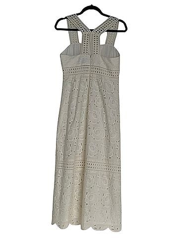 J.Crew Collection Austrian Eyelet Lace Midi Dress Casual Dress (view 2)
