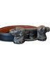 Barry Kieselstein-Cord 100% Leather Black Brown Silver Belt Size 32 - photo 1
