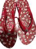 Coach Floral Red Flip Flops Size 7 - photo 1