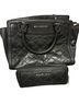 Michael Kors Solid Black Leather Satchel One size - photo 1