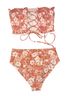 Xhilaration Floral Multi Color Two Piece Swimsuit Size M - photo 2