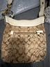 Coach Print Brown Tan Shoulder Bag One size - photo 4