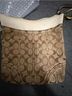 Coach Print Brown Tan Shoulder Bag One size - photo 5