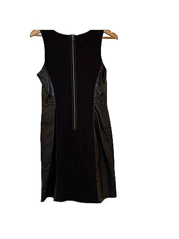 Halogen Leather Front Shift Dress Casual Dress (view 2)