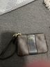 Coach Solid Brown Black Leather Wristlet One size - photo 5