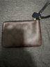 Coach Solid Brown Black Leather Wristlet One size - photo 3