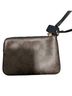 Coach Solid Brown Black Leather Wristlet One size - photo 2