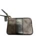 Coach Solid Brown Black Leather Wristlet One size - photo 1