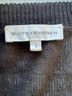 White + Warren Black Linen V-Neck Sweater Pullover Sweater - photo 3