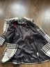 Express Plaid Black White Trenchcoat Size M - photo 6