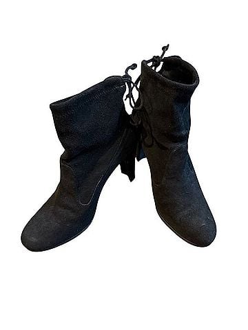 Stuart Weitzman Tie Back Block Heel Ankle Boots Ankle Boots (view 1)