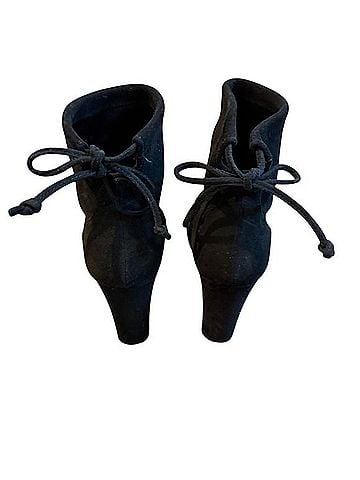 Stuart Weitzman Tie Back Block Heel Ankle Boots Ankle Boots (view 2)