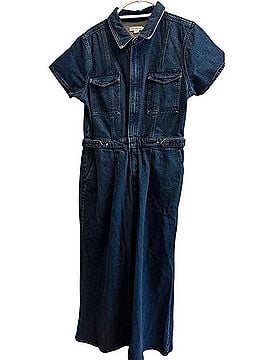 Good American Fit For Success Pleated Wide-Leg Jumpsuit Jeans (view 1)