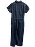 Good American Fit For Success Pleated Wide-Leg Jumpsuit Jeans - photo 2