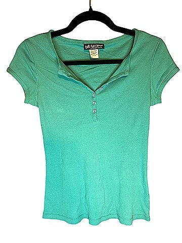 Self Esteem Y2K Short Sleeve Button-Down Shirt (view 1)