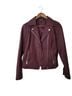 Baccini Burgundy Leather Jacket Size S - photo 1