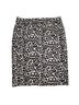Ann Taylor Animal Print Black White Denim Skirt Size 6 - photo 1