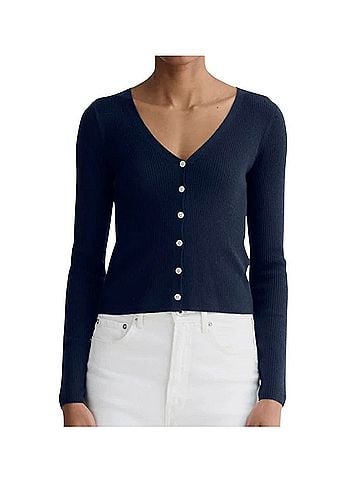 Everlane Ultrafine Merino V-Neck Cardigan (view 1)