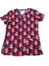 Cherokee Floral Multi Color Short Sleeve Blouse Size XS - photo 1