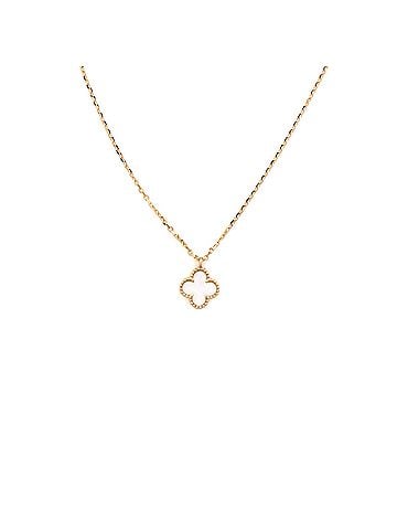 Van Cleef & Arpels Sweet Alhambra Pendant Necklace 18K Yellow Gold and Mother of Pearl (view 1)