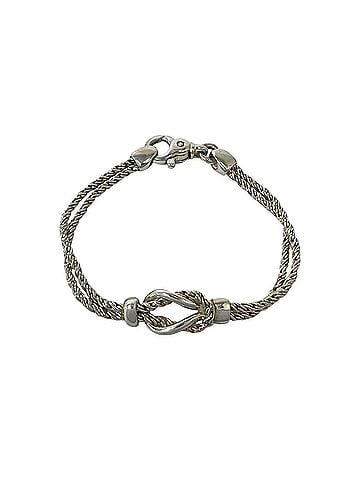 Tiffany & Co. TIFFANY&amp;Co. Tiffany Vintage Double Rope Center Knot Bracelet, Sterling Silver 925, Item No. 41253 (view 1)