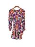 Milly 100% Polyester Floral White Multi Color Casual Dress Size 2 - photo 2